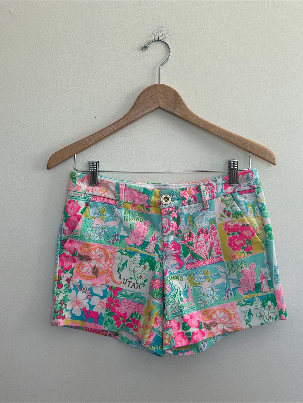 Lilly‎ Pulitzer State of Mind Knit Callahan Shorts Size 0 EUC